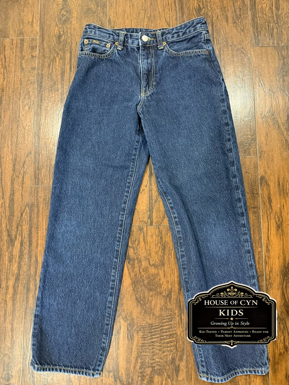 Polo Ralph Lauren Lynwood Relaxed Boys Jeans 14 Dark Wash Denim